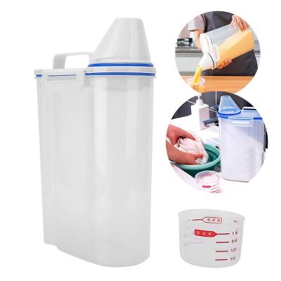 Pote Hermético Transparente com Medidor 2L para Alimentos em Plástico BPA Free Outras Marcas