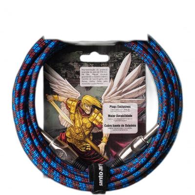Cabo De Guitarra Angel Tx  0,30 Mm P10/p10 90o 15ft 4,57m Textil