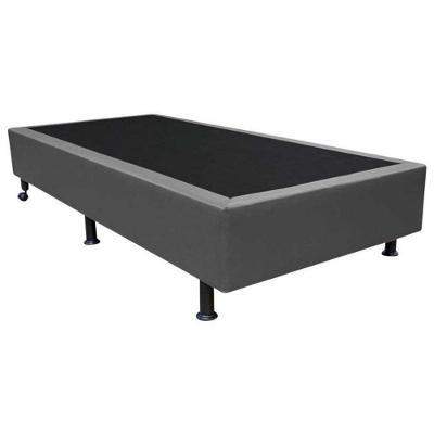 Base Box Solteiro Cinza Sintético - 38x88x188