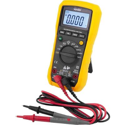 Multímetro Digital Mdv 7500 Vonder - Medição De Tensão, Corrente, Resistência E Capacitância, Ideal