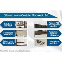 Cozinha Modulada Henn Americana  3 Peças (2 Armários + 1 Paneleiro) CPT06 Branco - 2