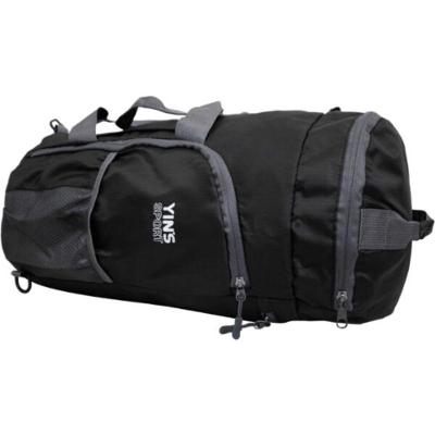 Mochila Bolsa Sacola De Viagem Dobrável Reforçada Leve Em Poliéster - Viena - Yins Brasil Preto