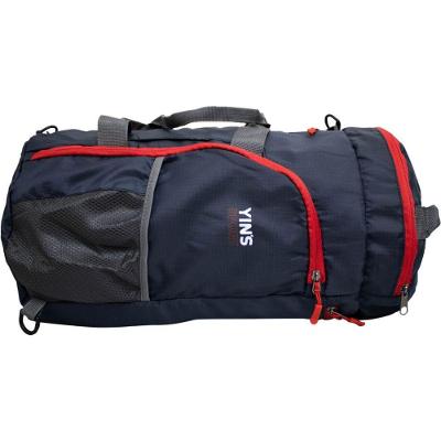 Mochila Bolsa Sacola De Viagem Dobrável Reforçada Leve Em Poliéster - Viena - Yins Brasil Azul