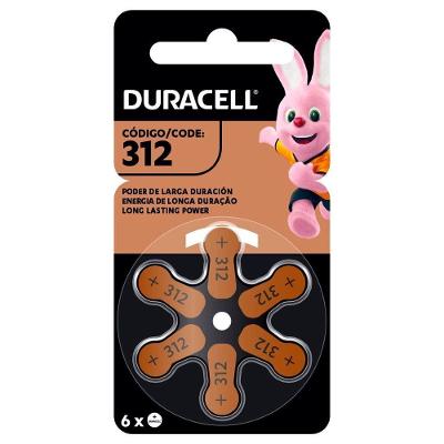 Pilha Auditiva 312 (cartela Com 6 Unidades) Duracell