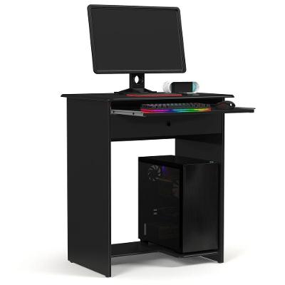 Mesa De Computador Pratica Com Gaveta Preto
