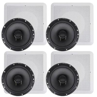 Kit 4 alto-falantes com Arandela Leson Diamond Series LD165CX para Som Ambiente 160W RMS 6 Polegadas