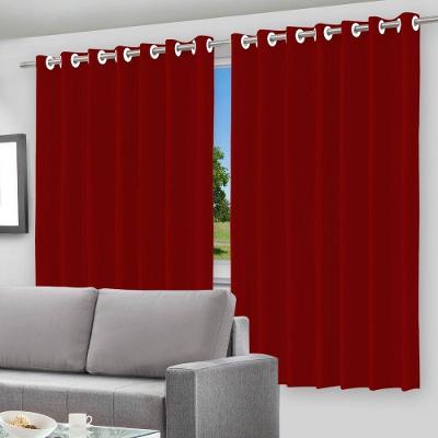 Cortina Blackout 2 Em 1 Voil Vermelha Com Ilhos 280x220