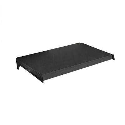 Bandeja Prateleira 40x91 Para Gôndolas New Plus Preta Com Porta Etiquetas Preto - Sa Gôndolas