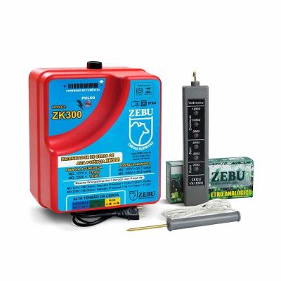 Eletrificador De Cercas Elétricas Para Grandes Propriedades Zk300 220v + Voltímetro - Zebu 220v