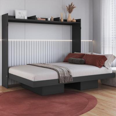 Cama De Casal Articulada Para Colchão 188x138cm Multimoveis CR40130 Grafite