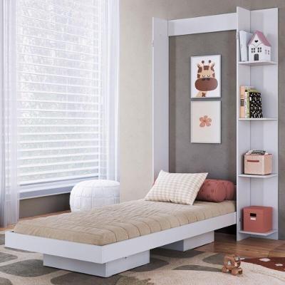 Cama De Solteiro Articulada Com Estante Para Colchão 188x78cm Multimóveis CR40140 Branco