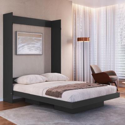 Cama De Casal Articulada Para Colchão 188x138cm Multimóveis CR40139 Grafite