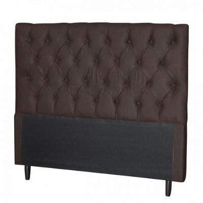 Cabeceira Para Cama King Larissa Sued Marrom Idf Decor Marrom