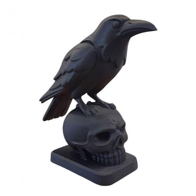 Estatua Corvo Na Caveira - Decoração Ocultismo Em Impressão 3d