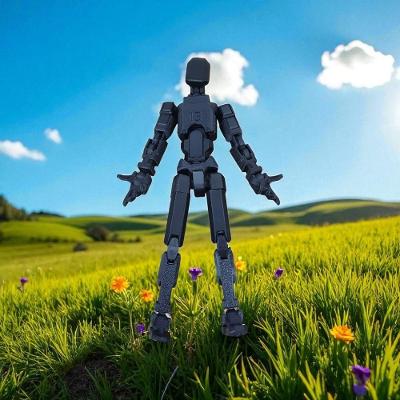 Boneco Desmontado 100% Articulado Dummy 13 Presente Infantil 14cm Preto/preto