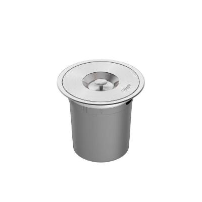 Lixeira De Embutir Em Aço Inox Com Balde Plástico Clean Around 5 Litros - Tramontina 94518005