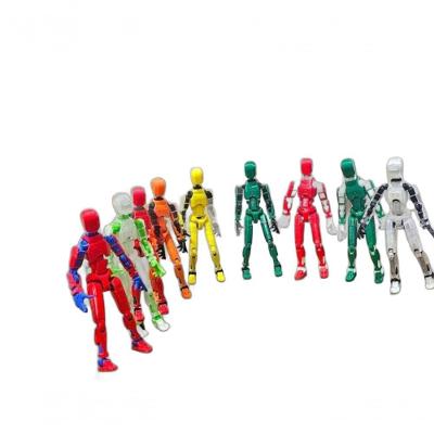 Kit 02 Bonecos Robo 100% Articulado Dummy 13 Figura De Ação Brinquedo Manequim Presente Infantil 14cm Desmontado