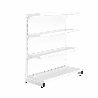 Gôndola Prateleira 4 Níveis 40x30 New Plus 1,40 Ponta Pe Branco - Sa Gôndolas