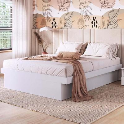 Cama De Casal Para Colchão 188x138cm Multimóveis CR40127 Branco