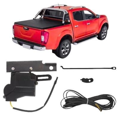 Trava Elétrica de Caçamba Preta para Tampa Traseira Modelo NIMN002 Nissan Frontier 2017 a 2021