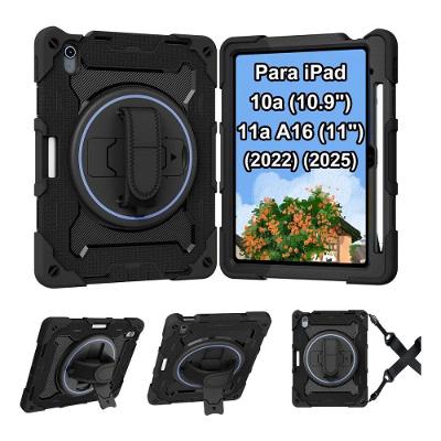 Capa Anti Impacto Compativel Ipadd 10a 11a (16a 2025) Geração 10.9'' Suporte Alça De Ombro Suporte S-pen
