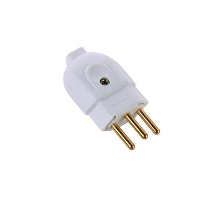 Plugue Macho 2p+t 20a 250v - Tramontina Branco