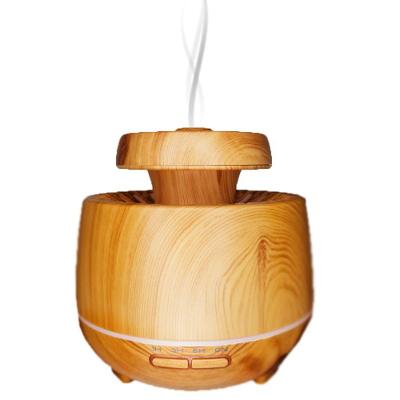 Aromatizador E Umidificador De Ambientes Com 7 Tipos De Luzes Led - 400ml Cor:madeira