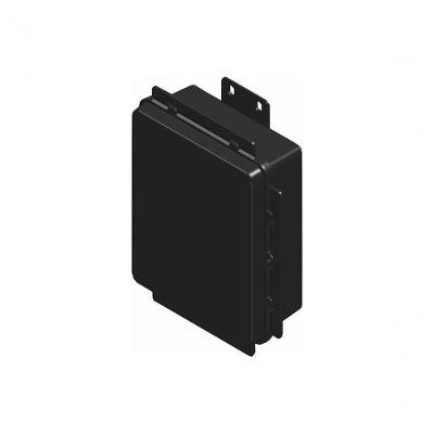 Caixa Hermética 17x13,5x6,5 Completa com Vedação IP65 e Proteção UV Preta Multitoc