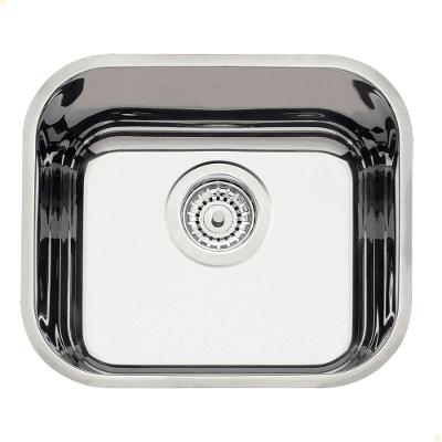 Cuba Tramontina Lavínia 40 Bl Prime Em Aço Inox Alto Brilho 40x34 Cm Com Válvula 94020202