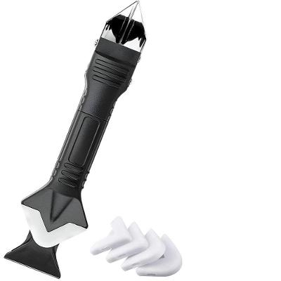Espátula De Rejunte Profissional 5 Em 1 Com Pontas De Silicone - Acabamento Perfeito. Aplicação Rejunte