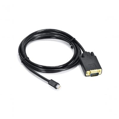 Cabo Adaptador Mini Displayport para Vga Conversor Macho X Vga 1 e 80 Metros Preto