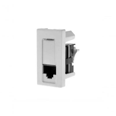 Tomada de Dados RJ45 LCS2 RJ45 CAT5E 1M 615045BC para Conexão de Rede Estruturada Branco