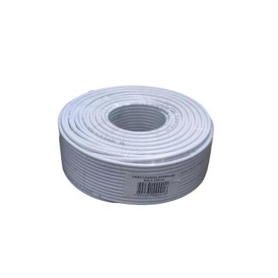 Cabo Coaxial Bedinsat RG59 67% 100m para TV a Cabo e CFTV com Proteção Contra Interferências Branco