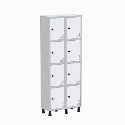Roupeiro Aço Linha Light 8 Portas - Gr302-8 Cinza-branco