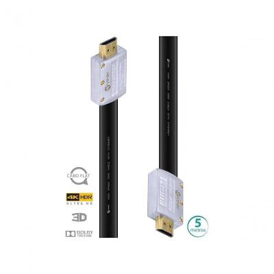 Cabo HDMI 2.0 H20FL-5 4K ULTRA HD 3D com Ethernet Flat 5 METROS Vinik