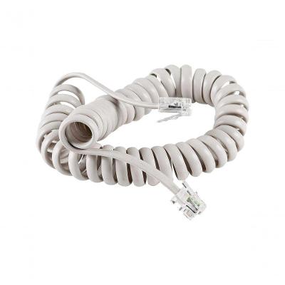 Cabo de Telefone NWT Cabo Telefone Pino Americano Espiral 1,8M para Ligação Fixa Cinza 1 Unidade