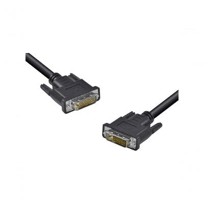 Cabo DVI-D DVI-D 24+1 Pinos Dual Link 2 Metros Alta Resolução 2560x1600 Preto Vinik