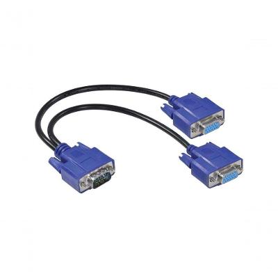 Cabo Y VGA AVY-1M-2F 1 Macho X 2 Fêmea 15 Pinos para Dois Monitores em Modo Espelho Vinik