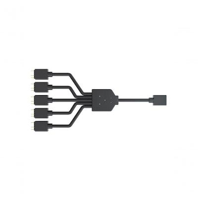 Cabo Divisor ARGB MFX-AWHN-1NNN5-R1 1 para 5 Endereçável 58 cm Preto Cooler Master