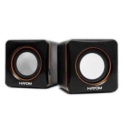 Caixa de Som Multimídia USB KM2501 3W com 2 alto-falantes e Controle de Volume por Botões P2 3,5MM