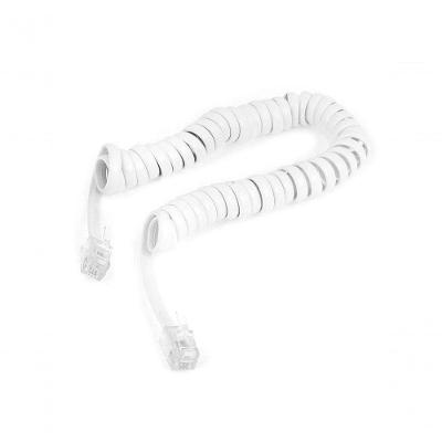 Cabo de Telefone NWT Pino Americano com 1,8M Espiral Branco 1 Unidade