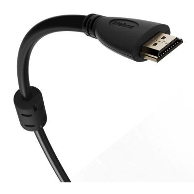 Cabo HDMI CHF2020 4K 60HZ com HDR, Tripla Blindagem, Ethernet Preto Intelbras