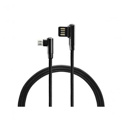 Cabo Micro USB Warrior WI388 1,2M para Carregamento Rápido 2A com Conector 90 Graus Multilaser