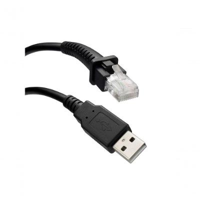 Cabo de Dados LB-50-100BK para Leitores de Códigos de Barras e QR Code com Confiabilidade Preto Plus