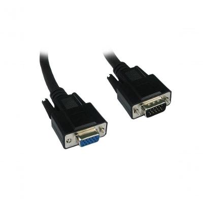 Cabo Extensor VGA Monitor HDD15M X HD15F 1,8M com Dupla Blindagem e Filtros de Ferrite Preto NWT
