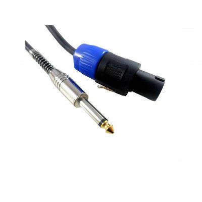 Cabo de Áudio Speakon Macho P10 Mono 5m para Sistema Profissional com Som Limpo NWT