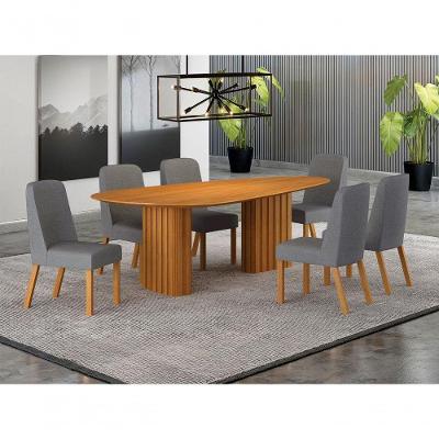 Conjunto Jantar 6 Cadeiras Maciça 1,80x90 Iza - Arbo Design