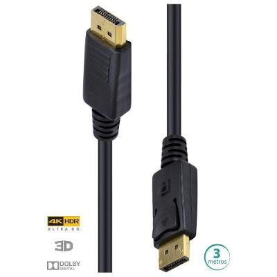 Cabo Displayport DP13-3 3M 5120x2880PX 60HZ com Suporte 3D para Áudio e Vídeo Vinik