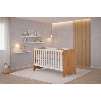 Berço Que Vira Cama Com Colchão Lunni - Mobibaby