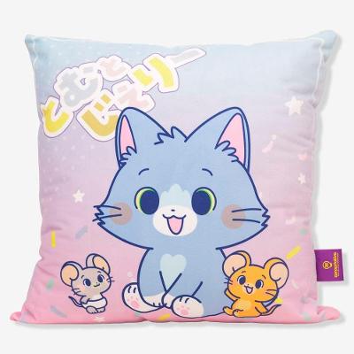 Almofada 40x40 Tom e Jerry Gokko com Enchimento em Fibra e Tecido 100% Poliéster Lilás